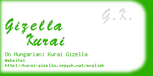 gizella kurai business card